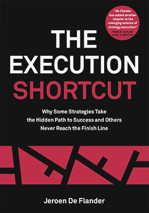 Strategy Execution Book - Cover from The Execution Shortcut, a book about strategy execution by Jeroen De Flander