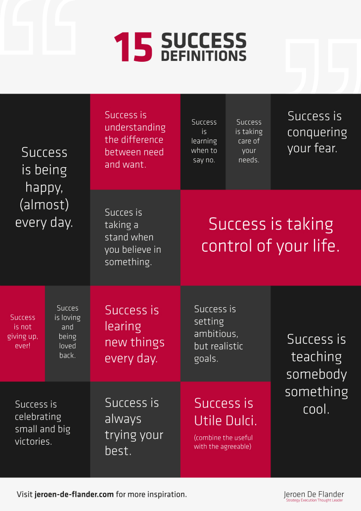 Success Quotes - 15 Inspirational Success Definitions - Jeroen De Flander