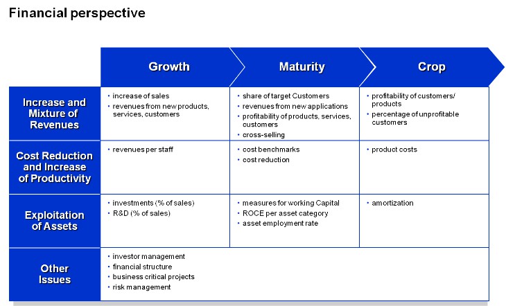 Balanced Scorecard KPI examples financial KPIs