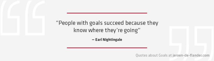 Quotes about Goals - “People with goals succeed because they know where they’re going.” _Earl Nightingale